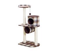 HYKJCSS Arbol Gatos Torre para Gatos Marco De Escalada para Gatos Hamaca Arena para Gatos Árbol para Gatos Celosía Integrada Plataforma De Salto para Gatos Rascador Árbol para Gato(Bruin)