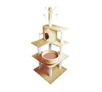 HYKJCSS Arbol Gatos Torre para Gatos Marco De Escalada para Gatos, Torre De Árbol para Gatos, Muebles para Gatos De Interior De Madera Maciza, Poste para Rascar Gatos Rascador Árbol para Gato(C)