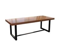 HYKJCSS Escritorio Ordenador Escritorio De Computadora Madera Maciza con Patas Hierro Forjado, Oficina, Grosor 5 Cm, para El Hogar, Mesa Conferencias Oficina(180x80x75cm)