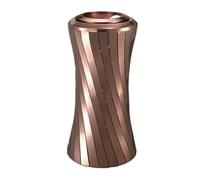 HYKJCSS Exterior Papelera De Pie 2 En 1 Acero Inoxidable Metal Cenicero Comercial Reciclaje Contenedor Basura(Copper)