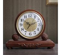 HYKJCSS Reloj De Chimenea Reloj De Mesa Sencillo con Adornos For Sala Estar, Péndulo Retro Europeo Creativo, Escritorio For Oficina Relojes Mesa