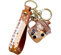 HYKJSHED Kawaii Donut Llavero Lindo té de Burbujas Llavero Oso Llavero Colgante muñeca for niña (Color : Multicolor, Size : Mug)