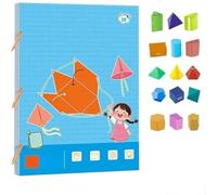 HYKJSHED Libro de Aprendizaje de geometría 3D con Cuerdas de tracción, Libro de Aprendizaje de geometría 3D, geometrías for Principiantes con Modelos geométricos de sólidos (9/12/15)(15-Model)