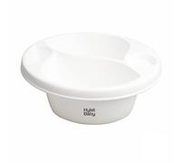 Hylat Baby Lavabo para cambiador, 3 compartimentos, para un lavado fácil del bebé a partir de los 0 meses, ovalado Blanco Sin accesorios