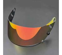 HYLGY Visera Casco de Motocicleta para Arai GP-6 GP-6S GP-6RC SK-6, Repuesto de Visera Tintada Antirayaduras, Revestimiento de Lente con Protección UV,Normal-G Tea Revo Red