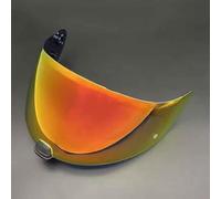 HYLGY Visera Casco de Motocicleta para HJC C70 FG-17 IS-17 FG-St HJ-20ST, Repuesto de Visera Tintada Antirayaduras, Revestimiento de Lente con Protección UV,Normal-D Deep Revo Red