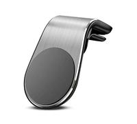 HYLLYP 1 Pieza Soporte Móvil Coche para Ford Kuga 3 MK3 ST-Line 2020-2023, Aleación de Aluminio Magnético Estable Forma de L Rejilla Ventilación Compacto Accesorio Interior,Silver