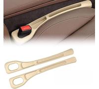 HYLLYP 2 Pieza Car Seat Gap Plug para BMW X4 G02 2019-2025, Relleno de Huecos de Asiento, Organizador para Espacios de Asiento Relleno Tapón, Beige