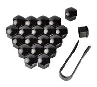 HYLLYP 20pcs Tapas para Tuercas para Lynk & Co 01 2021-2024, Tapones Tornillos Ruedas Coche, Tapas para Tuercas de Rueda, con Herramienta de Extracción(21MM),Black