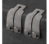 HYLLYP 2PCS para Skoda Superb Combi/Superb Scout III II 3V 3T 3V5 3T5 2009-2025 Ganchos para Asiento de Coche, Gancho de Asiento Trasero de Coche, para Bolsas, Monedero, Botellas de Agua,Grey