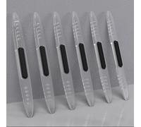 HYLLYP 4 Unidades Protector de Puerta de Coche para Caméra de Recul Voiture pour Dacia Bigster 2025 2026, Tiras de Silicona Anticolisión Estáticas Parachoques Flexibles, Transparent