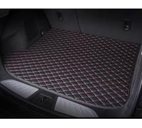 HYLLYP Alfombrilla Protectora para Maletero de Coche para Skoda Karoq 2018-2023, Alfombrilla de Goma Universal Antideslizante E Impermeable - Resistente A Manchas, Black and Red Rice Noodles