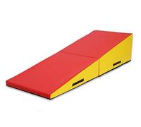 HYLMF Colchoneta de gimnasia inclinada, para gimnasia, marcial, animadoras, baile, yoga, entrenamiento, entrenamiento, niños, adultos (tamaño: 180 x 90 x 40/5 cm, 5)