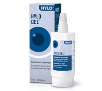 HYLO GEL befeuchtende Augentropfen, 10 ml Solución | Hidratación ocular de larga duración con ácido hialurónico sin conservantes, cuidado de los ojos, compatible con lentes de