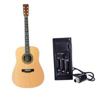 HYLQZAT Pastilla Piezoeléctrica Kit De Preamplificador Ecualizador De 3 Bandas EQ-505R Amplificador Piezoeléctrico para Guitarra Acústica Elementos Musicales Portátiles Y Livianos