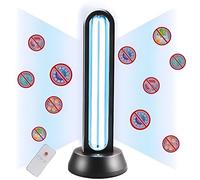 HYLR Lámpara Germicida UV de 38W,Lámpara germicida UVC,Lámpara germicida ozono，sensor radar,Remoto,Temporizador,luz ultravioleta extermina el 99.9% de bacterias,virus y agentes patógenos