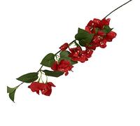 HYLYING 5 ramas artificiales de seda de buganvillas de 80 cm, tallos de flores colgantes para decoración del hogar de boda (rojo)