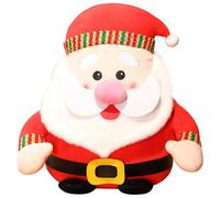 HYMBCFW Santa Claus Muñeca, Muñeco de Navidad Papá Noel Muñeco de Peluche Juguete de Peluche Decoración de Navidad Suave Almohada Cintura de Felpa de Dormir Cojines Regalo para Niños (25cm)