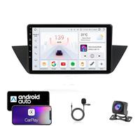 HYMLMY Autorradio Android 15 Doble DIN para X1 E84 2009-2012 con Bluetooth,GPS,WiFi,Radio FM,USB/SWC/Plug and Play,Compatible con Carplay y Android Au HM603,4 núcleos,WiFi,2+32 GB