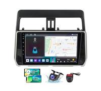 HYMLMY - Radio estéreo para coche de 10 pulgadas y 2 DIN con Android 13, reproductor de radio para Toyota Land Cruiser Prado 150 2018-2020, CarPlay incorporado, Android Auto, navegación GPS, DSP, FM,