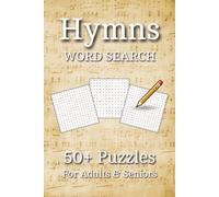 Hymns Word Search Puzzle Book: Word Searches with Easy to Read Print about Praise, Worship, Songs and More | 6x9 inches, 110 pages | 50+ Puzzles ... Gift for Vacations, Holidays and Relaxing
