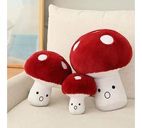 Hynbasea 3D Creative - Almohadas de felpa con diseño de hongos sorprendidos (grande (15.7 pulgadas)
