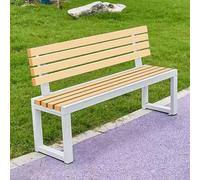 Hynbdes Banco de Jardín for Exterior, Banco con Respaldo, Marco de Metal, Tratamiento Impermeable, for Porche, Parque, Patio, Sin Miedo al Viento ni al Sol -40x150x85cm