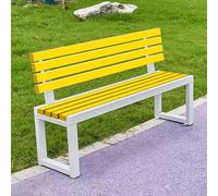 Hynbdes Banco de Jardín for Exterior, Banco con Respaldo, Marco de Metal, Tratamiento Impermeable, for Porche, Parque, Patio, Sin Miedo al Viento ni al Sol -40x150x85cm