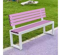 Hynbdes Banco de Jardín for Exterior, Banco con Respaldo, Marco de Metal, Tratamiento Impermeable, for Porche, Parque, Patio, Sin Miedo al Viento ni al Sol -40x150x85cm