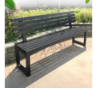 Hynbdes Banco de Jardín for Exterior, Banco con Respaldo, Marco de Metal, Tratamiento Impermeable, for Porche, Parque, Patio, Sin Miedo al Viento ni al Sol -40x150x85cm