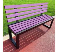 Hynbdes Banco de Jardín for Exterior, Banco con Respaldo, Marco de Metal, Tratamiento Impermeable, for Porche, Parque, Patio, Sin Miedo al Viento ni al Sol -40x150x85cm