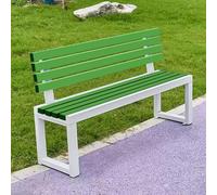 Hynbdes Banco de Jardín for Exterior, Banco con Respaldo, Marco de Metal, Tratamiento Impermeable, for Porche, Parque, Patio, Sin Miedo al Viento ni al Sol -40x150x85cm