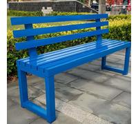 Hynbdes Banco de Jardín for Exterior, Banco con Respaldo, Marco de Metal, Tratamiento Impermeable, for Porche, Parque, Patio, Sin Miedo al Viento ni al Sol -40x150x85cm