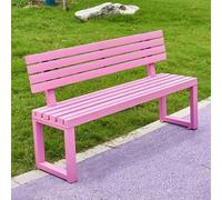 Hynbdes Banco de Jardín for Exterior, Banco con Respaldo, Marco de Metal, Tratamiento Impermeable, for Porche, Parque, Patio, Sin Miedo al Viento ni al Sol -40x150x85cm