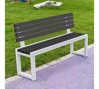 Hynbdes Banco de Jardín for Exterior, Banco con Respaldo, Marco de Metal, Tratamiento Impermeable, for Porche, Parque, Patio, Sin Miedo al Viento ni al Sol -40x150x85cm