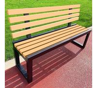 Hynbdes Banco de Jardín for Exterior, Banco con Respaldo, Marco de Metal, Tratamiento Impermeable, for Porche, Parque, Patio, Sin Miedo al Viento ni al Sol -40x150x85cm