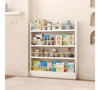 Hynbdes Estantería Estrecha de Madera Maciza,Libros Organizadores De Almacenamiento Detrás De La Puerta,Librería Vertical Delgada,para Ahorrar Espacio, para Dormitorio, Sala de Estar y Oficina