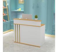 Hynbdes Mostrador de Recepción con Cajones con Cerradura - para Salón de Belleza, Supermercado, Tienda de Conveniencia, Ropa, Té con Leche