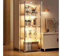 Hynbdes Vetrina acrilica, vetrina di Figura, contenitore di Grande capacità di progettazione Della Porta del，Flip-Top del Governo di Curio facile installare.