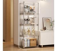 Hynbdes Vetrina acrilica, vetrina di Figura, contenitore di Grande capacità di progettazione Della Porta del，Flip-Top del Governo di Curio facile installare.