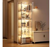 Hynbdes Vetrina acrilica, vetrina di Figura, contenitore di Grande capacità di progettazione Della Porta del，Flip-Top del Governo di Curio facile installare.