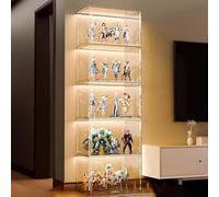 Hynbdes Vetrina in acrilico,Vitrina para Colecciones,Expositor Metacrilato,esign con Porta Flip Top Grande capacità di archiviazione facile da installare.