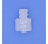 Hynec PP Luer Lock a adaptadores de rosca industrial para laboratorios de bioquímica universitarios y aplicaciones industriales, resistentes al calor y bioquímicos reactivos (macho-M6-natural, 100)