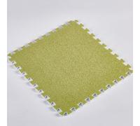 HynJGih 9 Uds. Alfombrillas Cortas de Espuma de Felpa for Rompecabezas, alfombras de Azulejos de Espuma entrelazadas Antideslizantes Suaves, alfombras de Interior(Green)