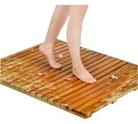 HynJGih Alfombra de baño de Ducha de Madera, Alfombrilla Antideslizante for Suelo de baño, Pedal de pie, tamaño Personalizable(70x80cm)