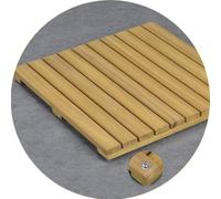 HynJGih Alfombra de baño for Ducha de baño, Alfombrillas Antideslizantes for Pedal de SPA, Alfombrilla de Ducha de Madera, Tablero de Drenaje(70x120cm)