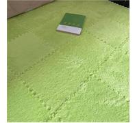 HynJGih Alfombra De Escalada Suave Antideslizante, Alfombra Cuadrada De Espuma De Felpa, Alfombra De Piso De Rompecabezas Entrelazada DIY, 18 Piezas(Grass Green)
