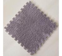 HynJGih Alfombra de Espuma de Felpa de 80 Uds., Alfombra Cuadrada for Suelo, Antideslizante, Corte y retales, decoración del hogar, fácil de Limpiar(Gray)