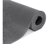 HynJGih Alfombra for áreas húmedas de 5 mm de Espesor, Alfombra de Drenaje Antideslizante de PVC for baño, Piscina, Cocina(Grigio,120cmX300cm)