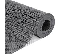 HynJGih Alfombra for áreas húmedas de 5 mm de Espesor, Alfombra de Drenaje Antideslizante de PVC for baño, Piscina, Cocina, Garaje(Grigio,120cmX300cm)